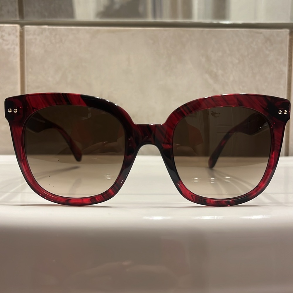 Kate Spade Sunglasses in Marbled Red